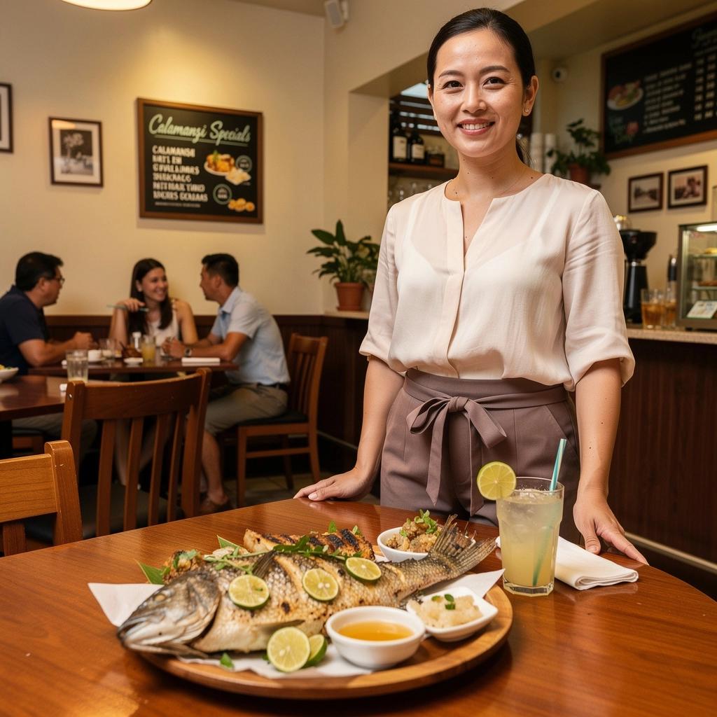 Citrusinių vaisių skiltelės, naudojamos kalamentinų arbatos receptuose.